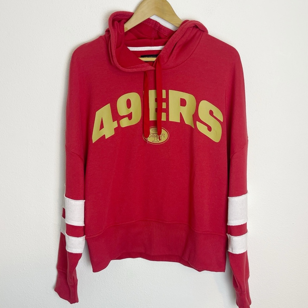 Junk Food X NFL Sideline Stripe fleece 49ers hoodie XL - Picture 2 of 8